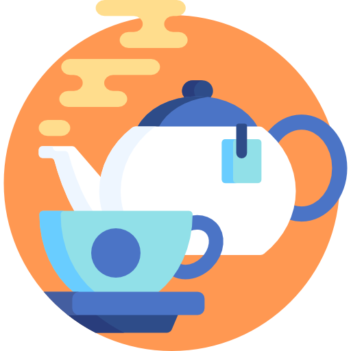Tea pot Detailed Flat Circular Flat icon