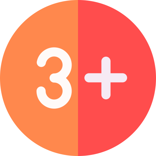 3 Basic Rounded Flat icoon