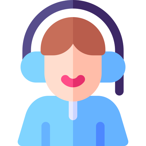 Customer support Basic Rounded Flat icon