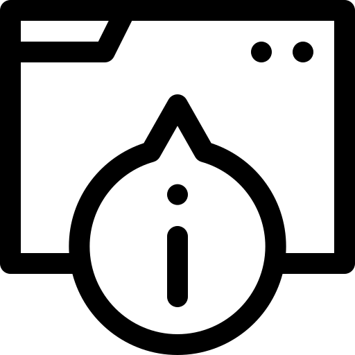 informacja Basic Rounded Lineal ikona