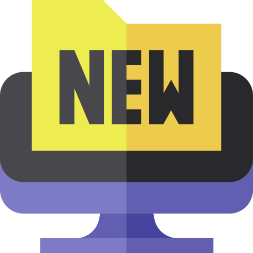 New features Basic Straight Flat icon