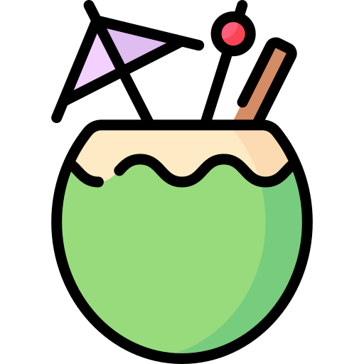 Coconut drink Special Lineal color icon