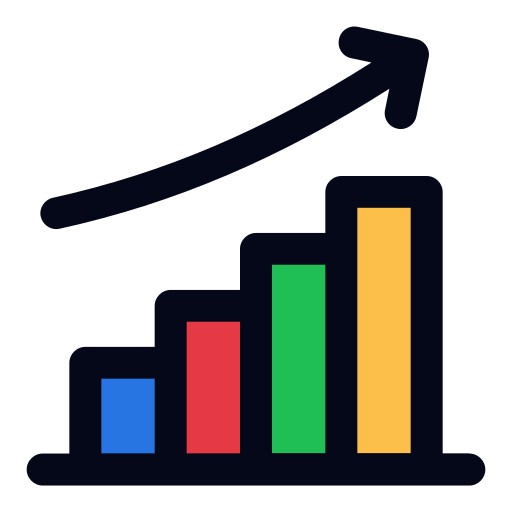 Bar graph Generic color lineal-color icon