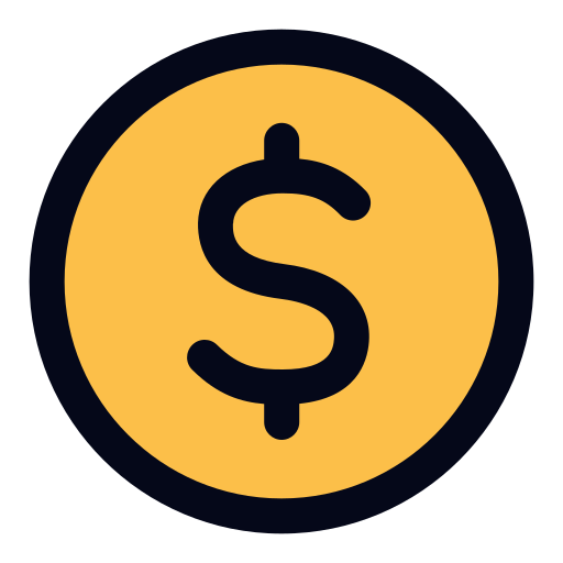 signo de dólar Generic color lineal-color icono