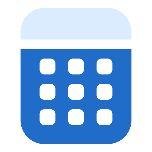 Calculator Generic color fill icon