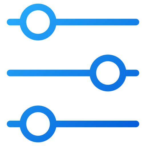 ustawienia Generic gradient outline ikona