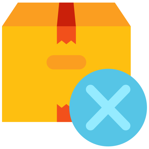 Delete package Generic color fill icon