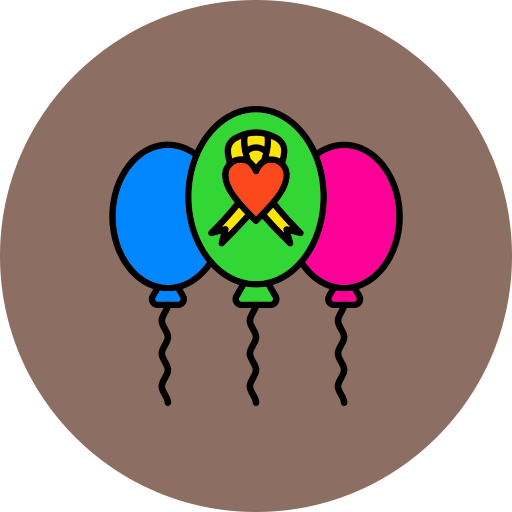 balões Generic color lineal-color Ícone