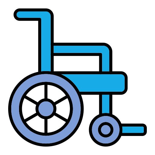 cadeira de rodas Generic color lineal-color Ícone