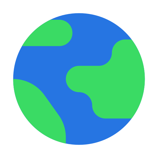 지구 Generic color fill icon