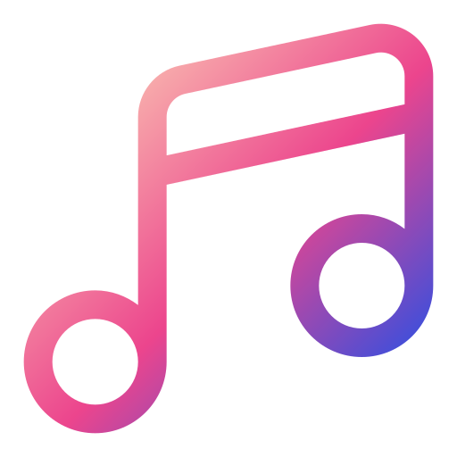 Musical notes Generic gradient outline icon