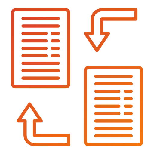 Data transfer Generic gradient outline icon