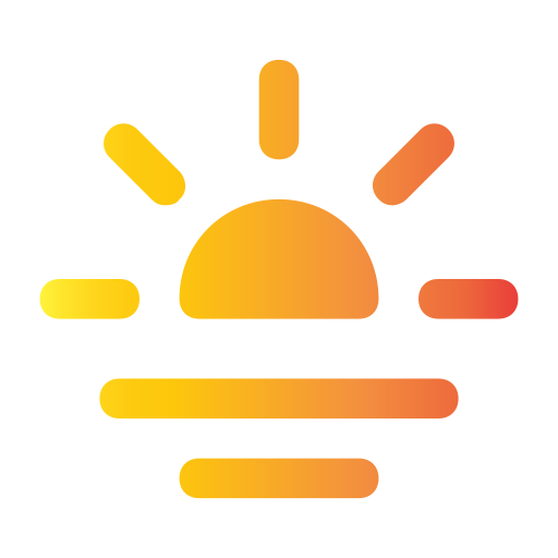 wschód słońca Generic gradient fill ikona