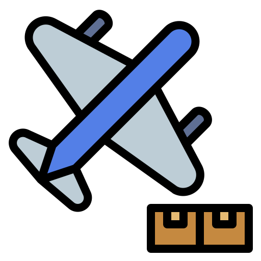 Cargo plane Generic color lineal-color icon