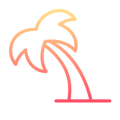 drzewo palmowe Generic gradient outline ikona