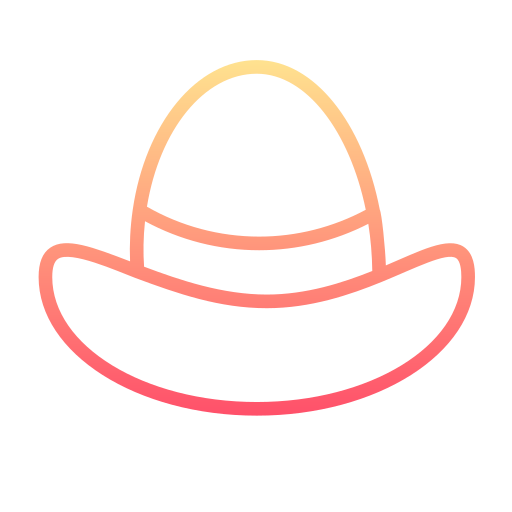 sombrero pirata Generic gradient outline icono