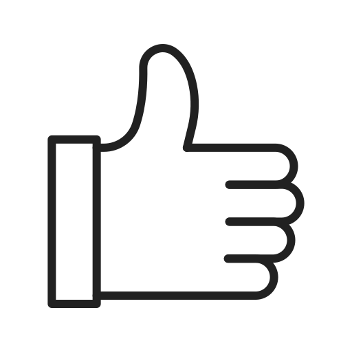 Thumbs up Generic black outline icon