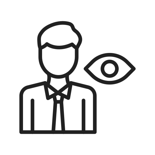 Vision Generic black outline icon