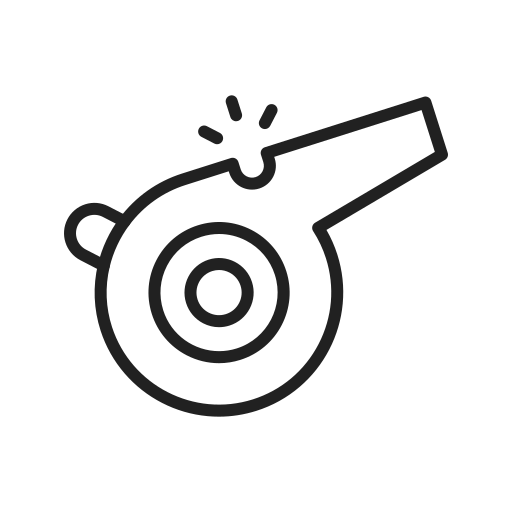 Whistle Generic black outline icon