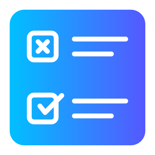 Ballot Generic gradient fill icon