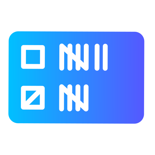 Count Generic gradient fill icon