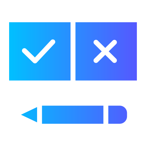 Yes or no Generic gradient fill icon