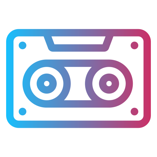 Video tape Generic gradient outline icon