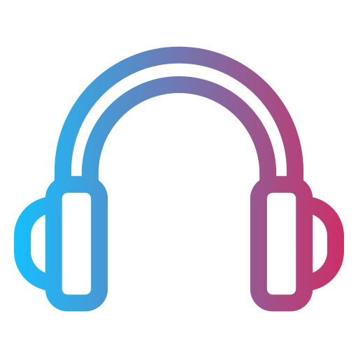 headset Generic gradient outline icon