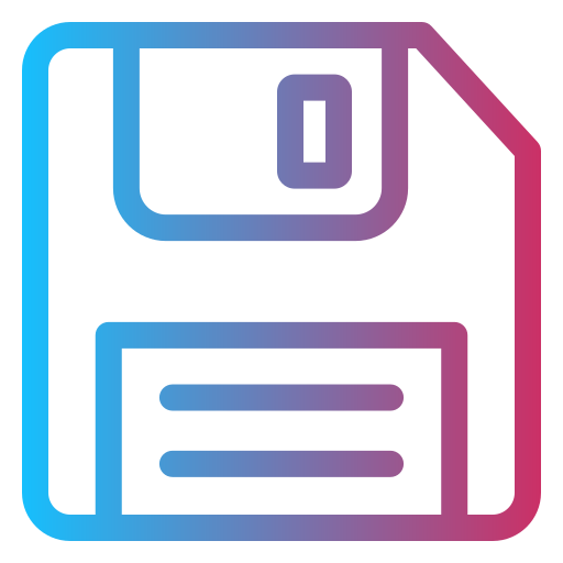floppy disk Generic gradient outline icoon