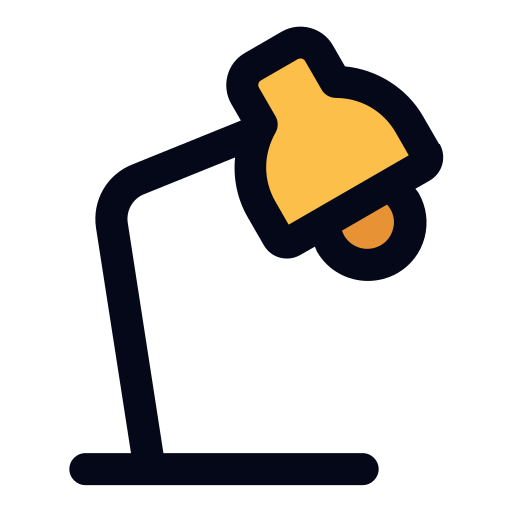 schreibtischlampe Generic color lineal-color icon