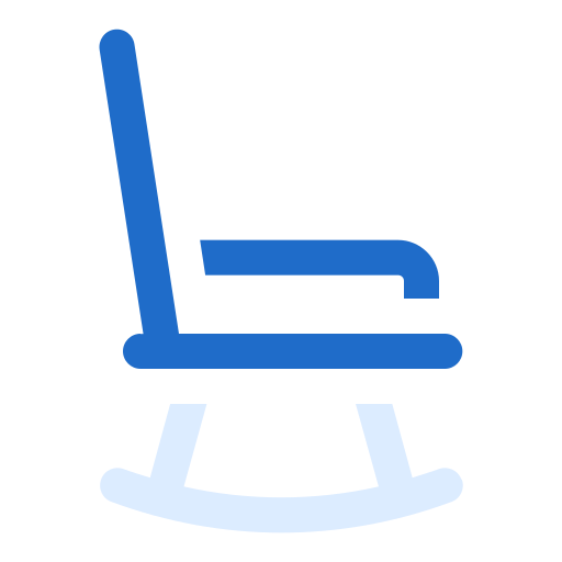 fauteuil à bascule Generic color fill Icône
