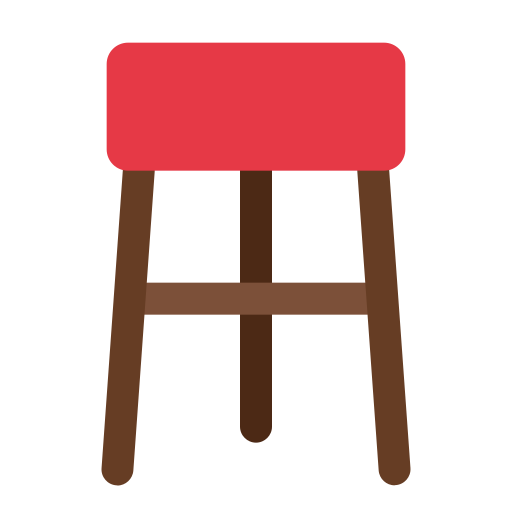 Stool Generic color fill icon