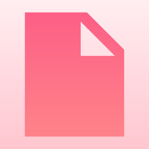 File Generic gradient fill icon