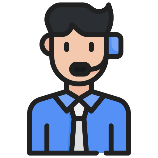 Customer service agent Generic color lineal-color icon