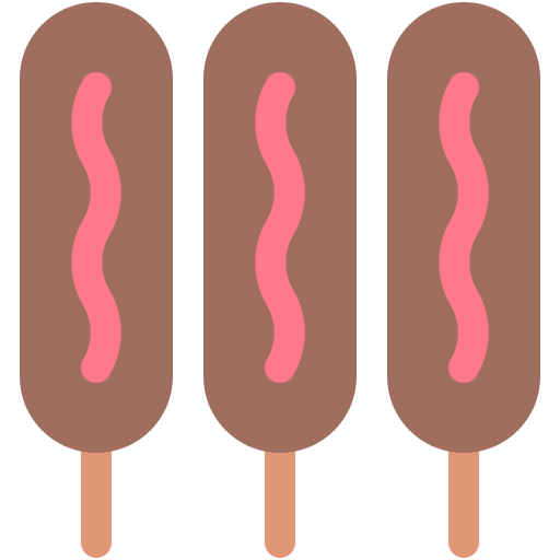 corn dog Generic color fill icoon