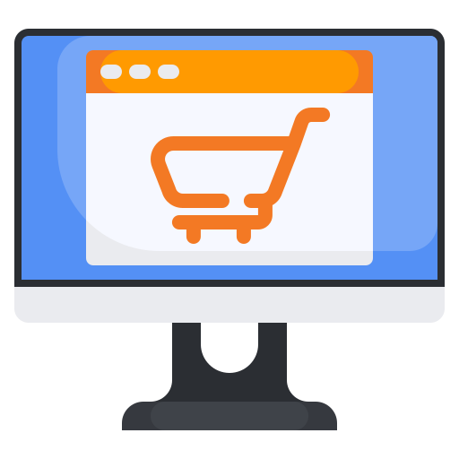 Online shopping Generic color fill icon