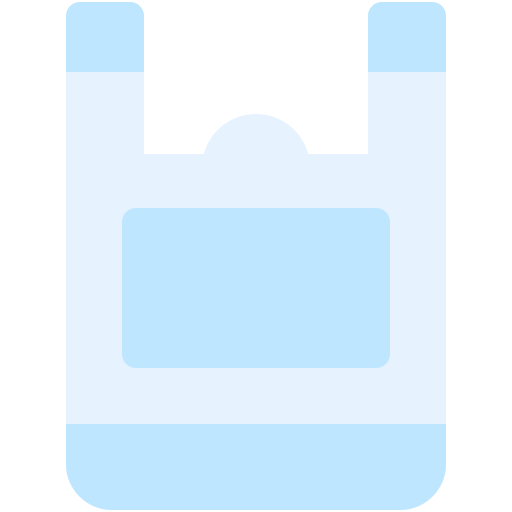 bolsa de plastico Generic color fill icono