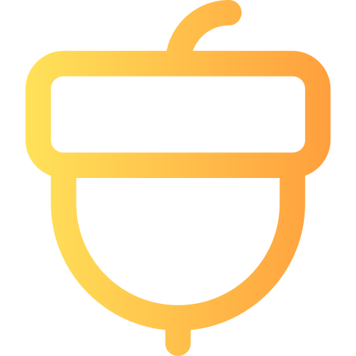 Acorn Generic gradient outline icon