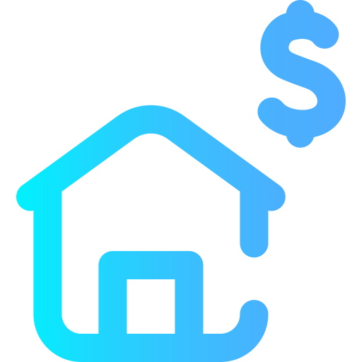 Buy house Super Basic Omission Gradient icon