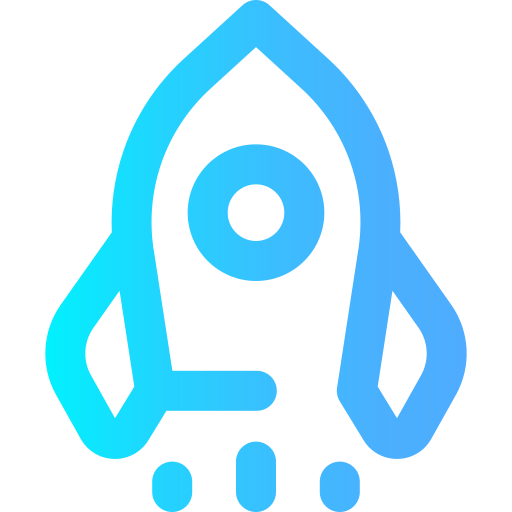 Rocket Super Basic Omission Gradient icon