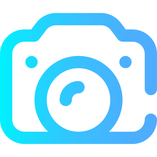 caméra Super Basic Omission Gradient Icône