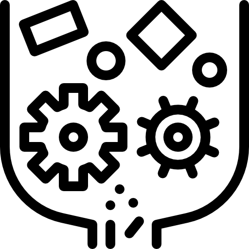 trituradora Detailed Rounded Lineal icono