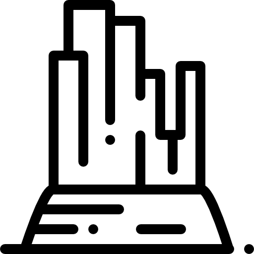 pietre Detailed Rounded Lineal icona