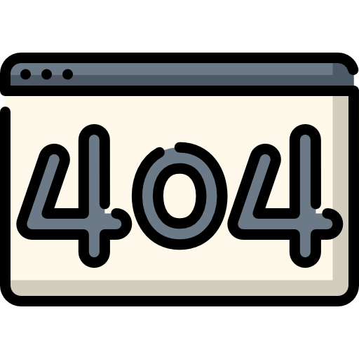 Ошибка 404 Special Lineal color иконка