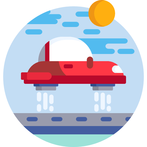 zwevend transport Detailed Flat Circular Flat icoon