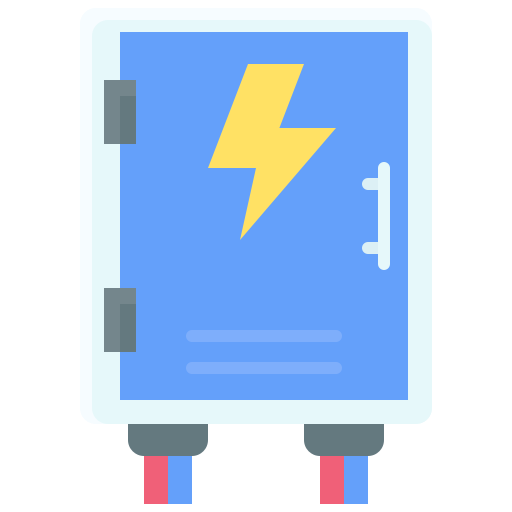 Fuse box Generic color fill icon