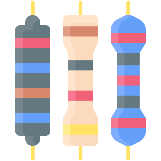 Resistor Generic color fill icon