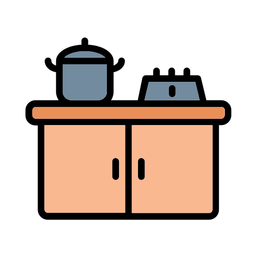 キッチン家具 Generic color lineal-color icon