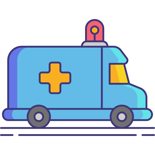krankenwagen Flaticons Lineal Color icon