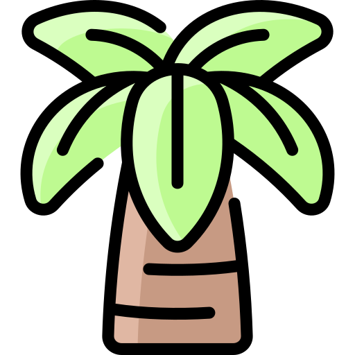 drzewo palmowe Vitaliy Gorbachev Lineal Color ikona
